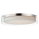 Duo Flush Mount - Satin Nickel