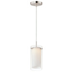 Duo Mini Pendant - Satin Nickel