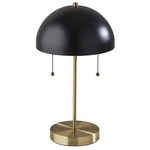 Bowie Table Lamp - Antique Brass / Black