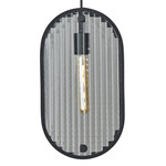 Landon Pendant - Black / Clear