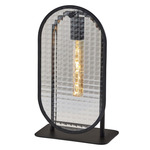 Landon Table Lamp - Black / Clear