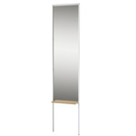 Monty Leaning Mirror - White / Natural