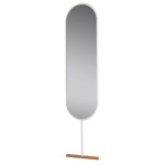 Wily Leaning Mirror - White / Natural