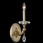 Floridia Wall Sconce - Brushed Champagne Gold / Firenze Clear