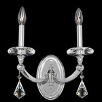 Floridia Wall Sconce - Chrome / Firenze Clear