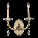Floridia Wall Sconce - Brushed Champagne Gold / Firenze Clear