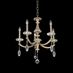 Floridia Chandelier - Brushed Champagne Gold / Firenze Clear