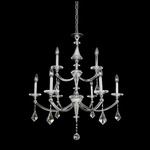 Floridia Two Tier Chandelier - Chrome / Firenze Clear