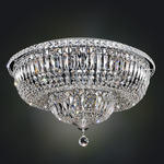 Betti Ceiling Light Fixture - Chrome / Firenze Clear