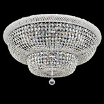 Napoli Ceiling Light Fixture - Chrome / Firenze Clear