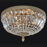 Lemire Ceiling Light - Antique Gold / Firenze Clear