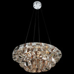 Gehry Pendant - Chrome / Firenze Mixed