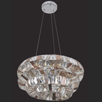 Gehry Pendant - Chrome / Firenze Mixed