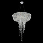 Cascata Pendant - Chrome / Firenze Clear