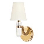 Dayton Wall Sconce - Aged Brass / Faux Silk