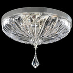 Orecchini Flush Ceiling Light - Silver / Firenze Clear