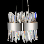 Glacier Mini Pendant - Polished Chrome / Firenze Clear