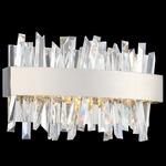 Glacier Bathroom Vanity Light - Polished Chrome / Firenze Clear