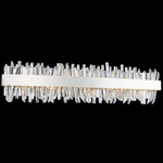 Glacier Bathroom Vanity Light - Polished Chrome / Firenze Clear