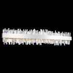 Glacier Bathroom Vanity Light - Polished Chrome / Firenze Clear