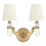 Dayton Wall Sconce - Aged Brass / Faux Silk