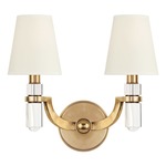 Dayton Wall Sconce - Aged Brass / Faux Silk