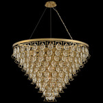 Carmella Pendant - Brushed Brass / Firenze Clear