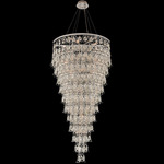 Carmella Foyer Pendant - Chrome / Firenze Clear