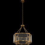 Verona Pendant - Brushed Brass / Firenze Clear