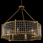 Verona Pendant - Brushed Brass / Firenze Clear