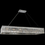 Rettangolo Island Light - Chrome / Firenze Clear