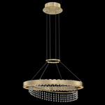 Saturno Pendant - Brushed Brass / Firenze Clear