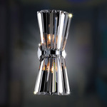 Armanno Wall Sconce - Chrome / Firenze Clear