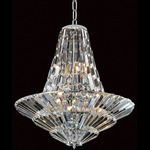 Auletta Chandelier - Chrome / Firenze Clear