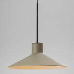 Platet Pendant - Ebony Black / Olive Grey