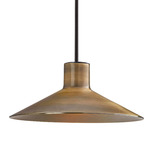 Platet Pendant - Ebony Black / Antique Brass