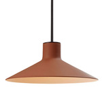 Platet Pendant - Ebony Black / Terracotta