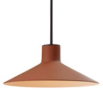 Platet Pendant - Ebony Black / Terracotta