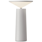 Cocktail Table Lamp - White / White