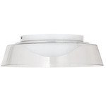 Crawford Ceiling Light - Matte White / Clear