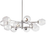 Abii Chandelier - Polished Chrome / Clear / Clear