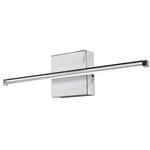 Array Horizontal Wall Sconce - Polished Chrome / White