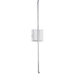 Array Vertical Wall Sconce - Polished Chrome / White