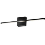 Array Horizontal Wall Sconce - Matte Black / White