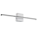 Array Horizontal Wall Sconce - Polished Chrome / White