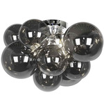 Comet Ceiling Light - Polished Chrome / Smoke