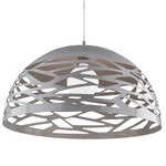 Coral Dome Pendant - Grey