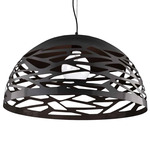 Coral Dome Pendant - Matte Black