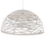Coral Dome Pendant - Matte White