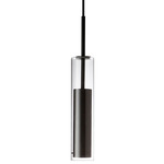 Luna Pendant - Black / Clear